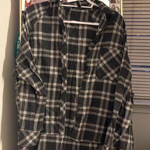 Wild Fable Black and White Checkered Men's Shirt